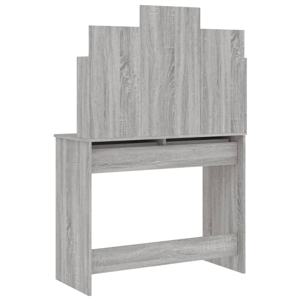 vidaXL Μπουντουάρ με Καθρέφτη Γκρι Sonoma 96 x 39 x 142 εκ.