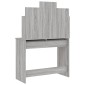 vidaXL Μπουντουάρ με Καθρέφτη Γκρι Sonoma 96 x 39 x 142 εκ.