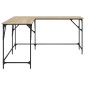 vidaXL Γραφείο Sonoma Δρυς 149 x 149 x 75 εκ. από Επεξεργασμένο Ξύλο