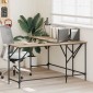 vidaXL Γραφείο Sonoma Δρυς 149 x 149 x 75 εκ. από Επεξεργασμένο Ξύλο