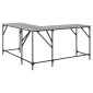 vidaXL Γραφείο Γκρι Sonoma 149x149x75 εκ. από Επεξεργασμένο Ξύλο