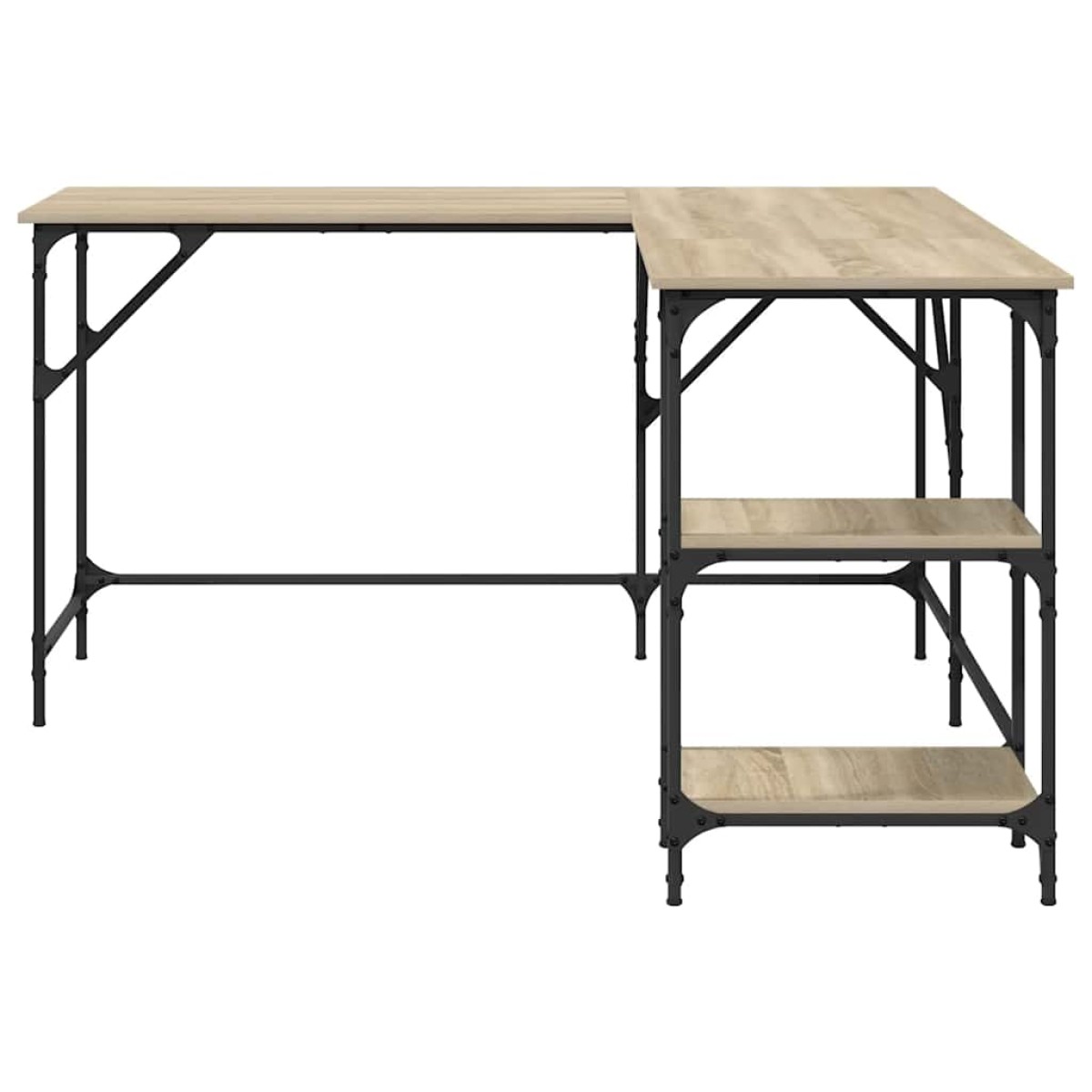 vidaXL Γραφείο Sonoma Δρυς 139 x 139 x 75 εκ. από Επεξεργασμένο Ξύλο