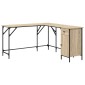 vidaXL Γραφείο Sonoma Δρυς 141 x 141 x 75 εκ. από Επεξεργασμένο Ξύλο