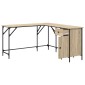 vidaXL Γραφείο Sonoma Δρυς 141 x 141 x 75 εκ. από Επεξεργασμένο Ξύλο