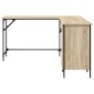 vidaXL Γραφείο Sonoma Δρυς 141 x 141 x 75 εκ. από Επεξεργασμένο Ξύλο
