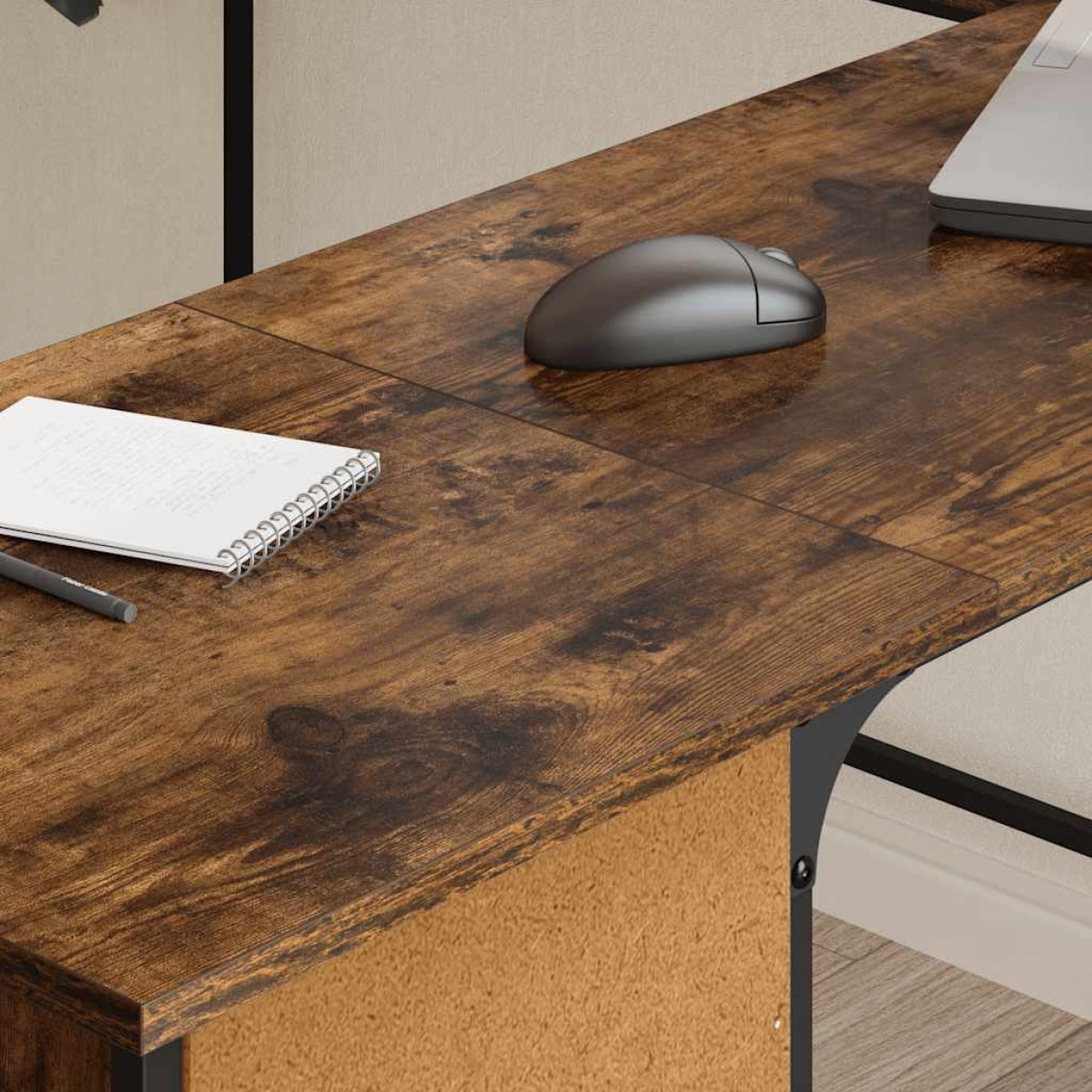 vidaXL Γραφείο Καπνιστή Δρυς 141x141x75 εκ. από Επεξεργασμένο Ξύλο