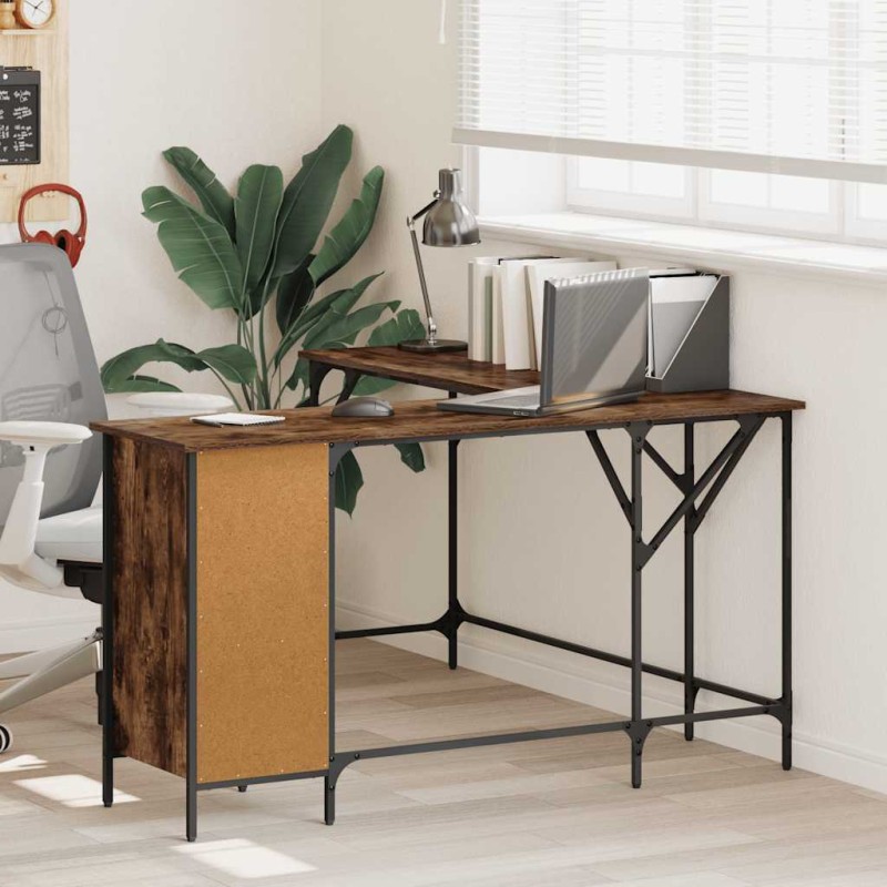 vidaXL Γραφείο Καπνιστή Δρυς 141x141x75 εκ. από Επεξεργασμένο Ξύλο