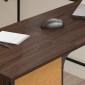 vidaXL Γραφείο Καφέ Δρυς 141x141x75 εκ. από Επεξεργασμένο Ξύλο