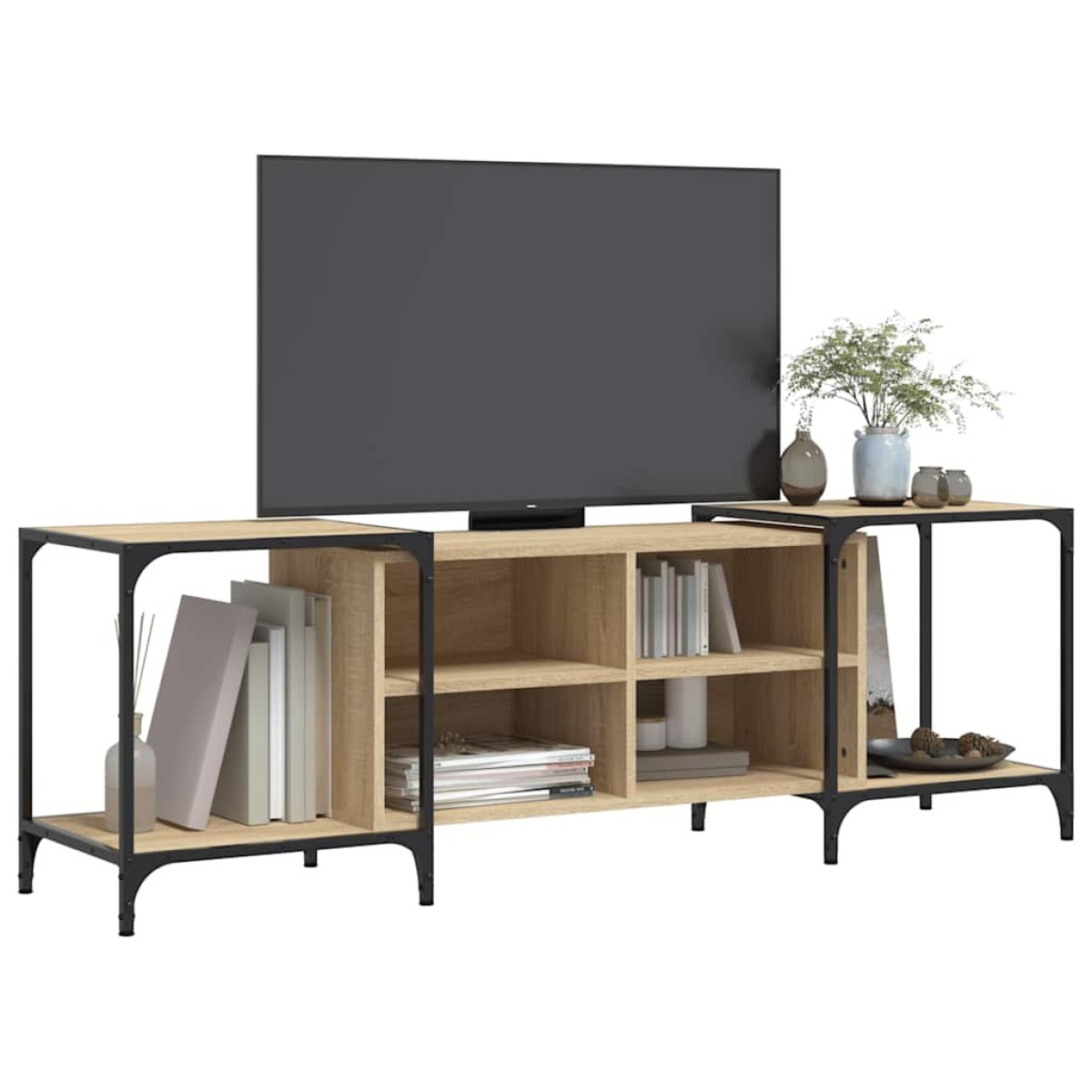 vidaXL Έπιπλο Τηλεόρασης Sonoma Δρυς 153x37x50 εκ. Επεξεργασμένο Ξύλο