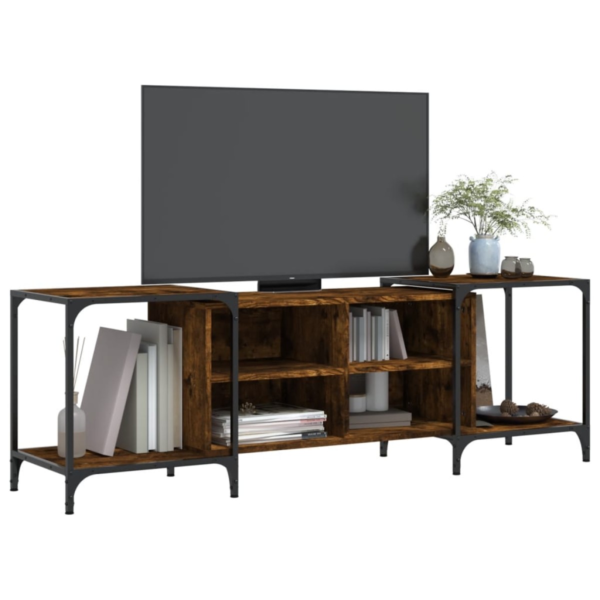 vidaXL Έπιπλο Τηλεόρασης Καπνιστή Δρυς 153 x 37 x 50 εκ. Επεξεργ. Ξύλο