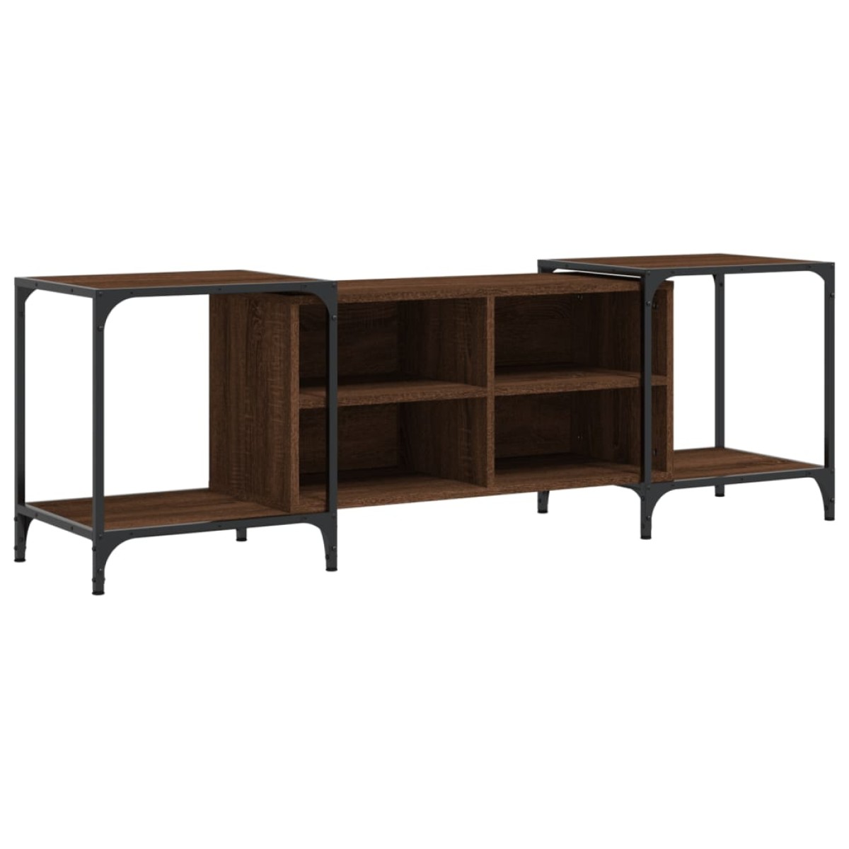 vidaXL Έπιπλο Τηλεόρασης Καφέ Δρυς 153 x 37 x 50 εκ. από Επεξεργ. Ξύλο