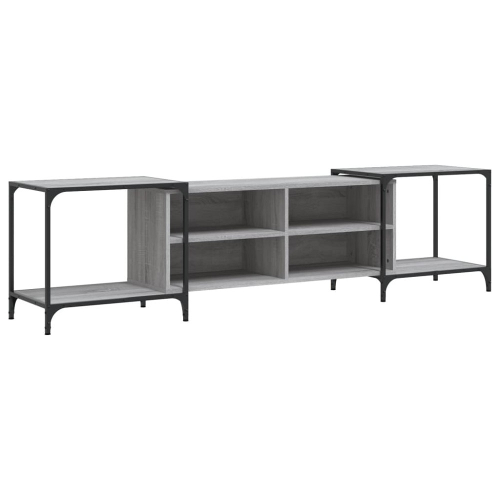 vidaXL Έπιπλο Τηλεόρασης Γκρι Sonoma 203 x 37 x 50 εκ. Επεξεργ. Ξύλο