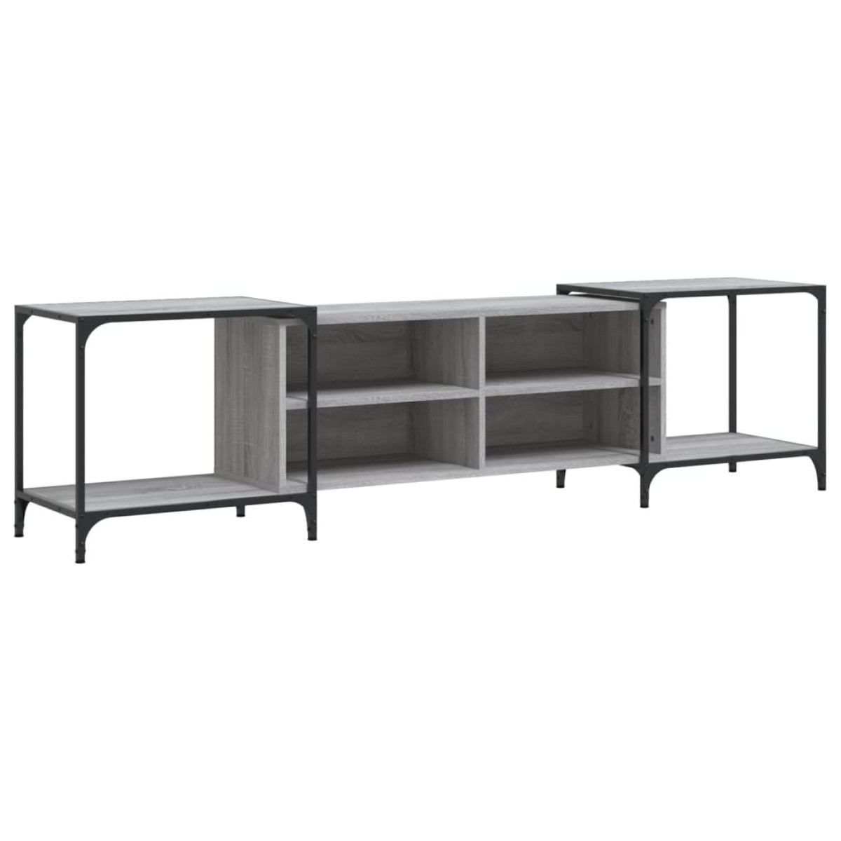 vidaXL Έπιπλο Τηλεόρασης Γκρι Sonoma 203 x 37 x 50 εκ. Επεξεργ. Ξύλο