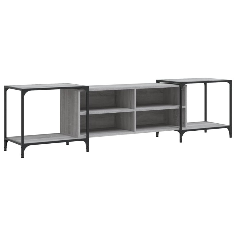 vidaXL Έπιπλο Τηλεόρασης Γκρι Sonoma 203 x 37 x 50 εκ. Επεξεργ. Ξύλο