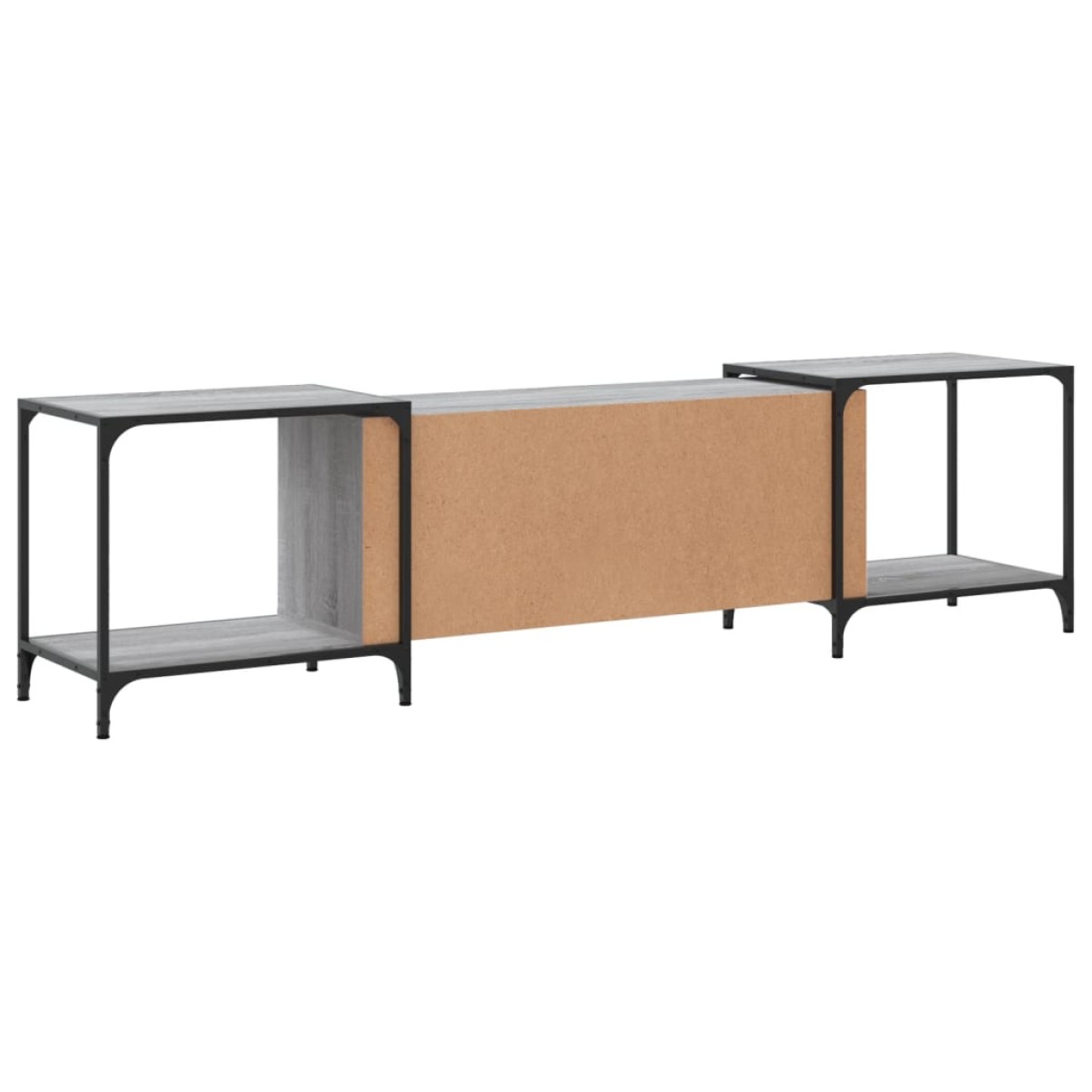 vidaXL Έπιπλο Τηλεόρασης Γκρι Sonoma 203 x 37 x 50 εκ. Επεξεργ. Ξύλο