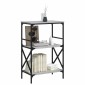 vidaXL Βιβλιοθήκη 3 Επιπέδων Γκρι Sonoma 59x35x90,5 εκ. Επεξεργ. Ξύλο