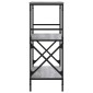 vidaXL Βιβλιοθήκη 3 Επιπέδων Γκρι Sonoma 59x35x90,5 εκ. Επεξεργ. Ξύλο