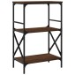 vidaXL Βιβλιοθήκη 3 Επιπέδων Καφέ Δρυς 59x35x90,5 εκ. Επεξεργ. Ξύλο