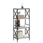 vidaXL Βιβλιοθήκη 4 Επιπέδων Γκρι Sonoma 59x35x132 εκ. Επεξεργ. Ξύλο