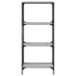 vidaXL Βιβλιοθήκη 4 Επιπέδων Γκρι Sonoma 59x35x132 εκ. Επεξεργ. Ξύλο