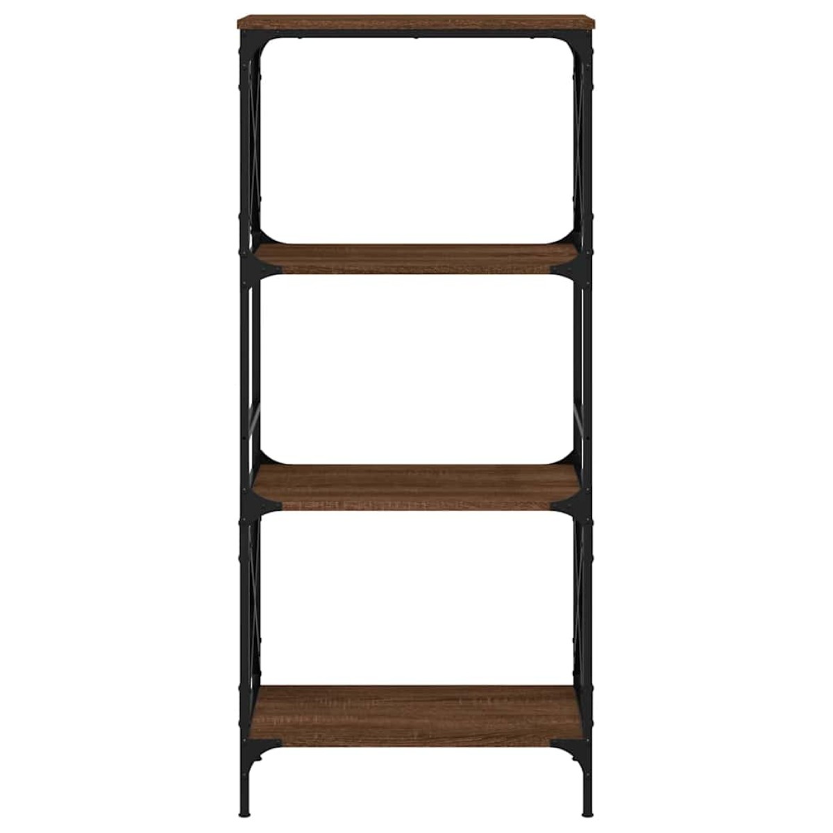 vidaXL Βιβλιοθήκη 4 Επιπέδων Καφέ Δρυς 59 x 35 x 132 εκ. Επεξεργ. Ξύλο