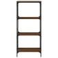 vidaXL Βιβλιοθήκη 4 Επιπέδων Καφέ Δρυς 59 x 35 x 132 εκ. Επεξεργ. Ξύλο