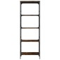 vidaXL Βιβλιοθήκη 5 Επιπέδων Καπνιστή Δρυς 59x35x171 εκ. Επεξεργ. Ξύλο