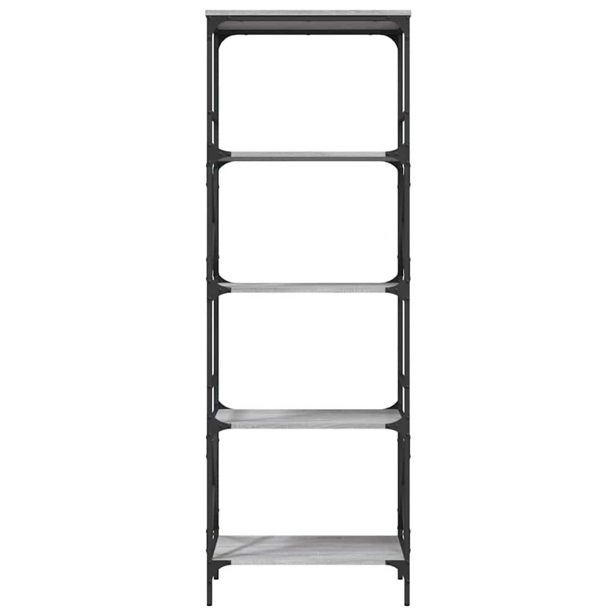 vidaXL Βιβλιοθήκη 5 Επιπέδων Γκρι Sonoma 59 x 35 x 171 εκ. Επεξ. Ξύλο