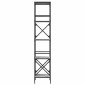 vidaXL Βιβλιοθήκη 5 Επιπέδων Γκρι Sonoma 59 x 35 x 171 εκ. Επεξ. Ξύλο