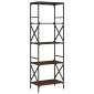 vidaXL Βιβλιοθήκη 5 Επιπέδων Καφέ Δρυς 59 x 35 x 171 εκ. Επεξεργ. Ξύλο