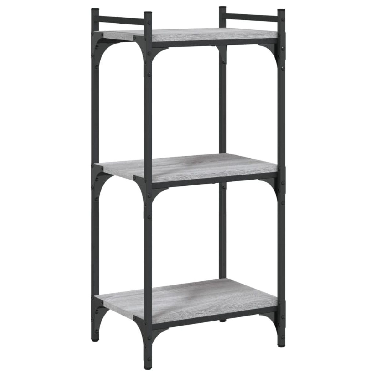 vidaXL Βιβλιοθήκη 3 Επιπέδων Γκρι Sonoma 40x30x86 εκ. Επεξεργ. Ξύλο