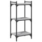 vidaXL Βιβλιοθήκη 3 Επιπέδων Γκρι Sonoma 40x30x86 εκ. Επεξεργ. Ξύλο