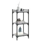 vidaXL Βιβλιοθήκη 3 Επιπέδων Γκρι Sonoma 40x30x86 εκ. Επεξεργ. Ξύλο