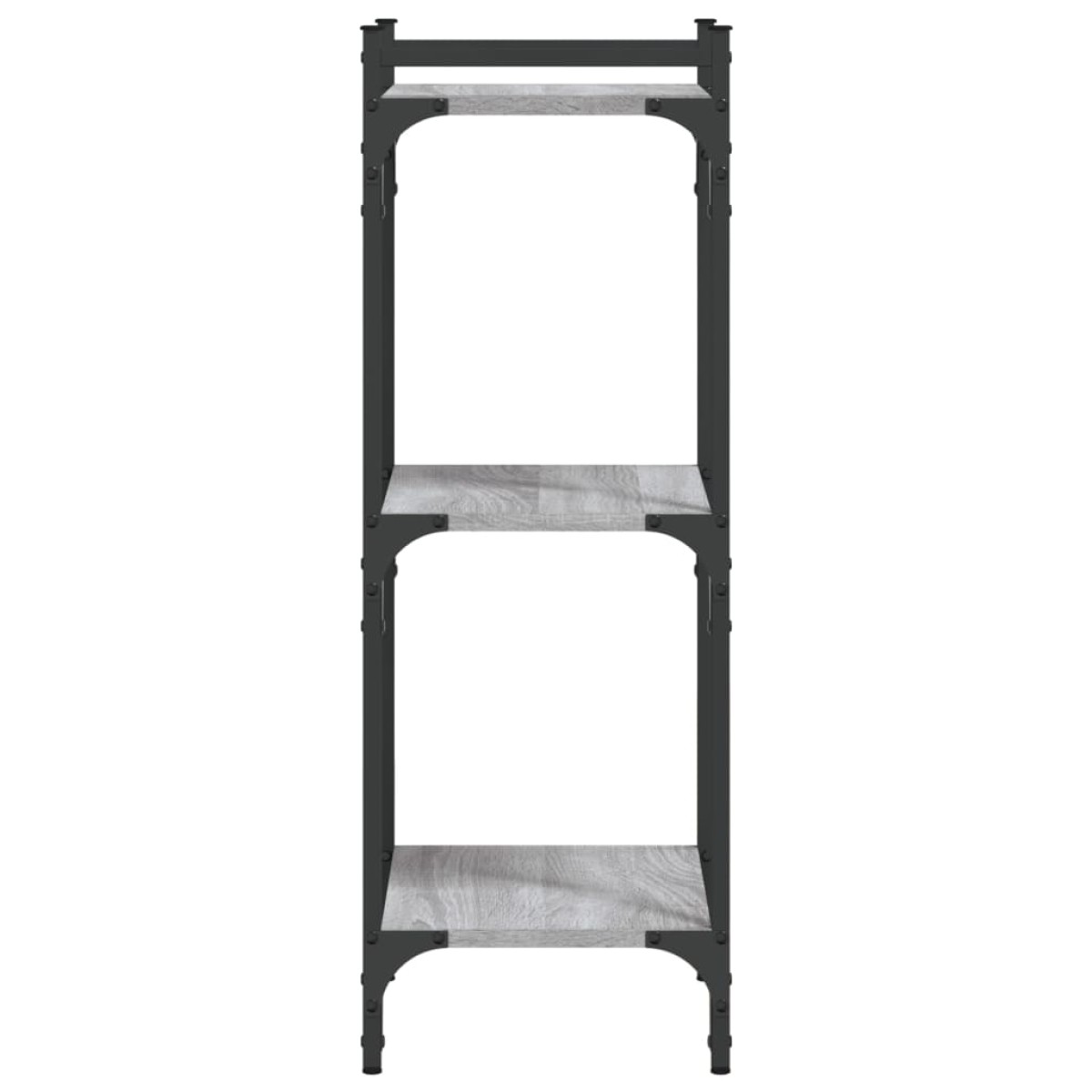 vidaXL Βιβλιοθήκη 3 Επιπέδων Γκρι Sonoma 40x30x86 εκ. Επεξεργ. Ξύλο