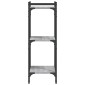 vidaXL Βιβλιοθήκη 3 Επιπέδων Γκρι Sonoma 40x30x86 εκ. Επεξεργ. Ξύλο