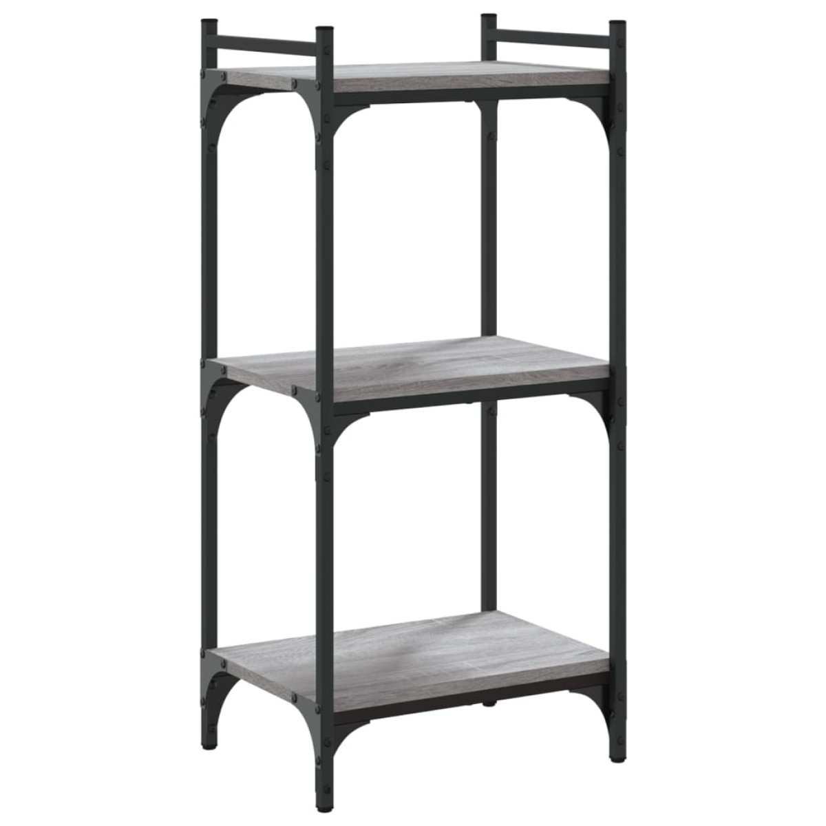 vidaXL Βιβλιοθήκη 3 Επιπέδων Γκρι Sonoma 40x30x86 εκ. Επεξεργ. Ξύλο