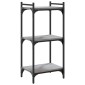 vidaXL Βιβλιοθήκη 3 Επιπέδων Γκρι Sonoma 40x30x86 εκ. Επεξεργ. Ξύλο
