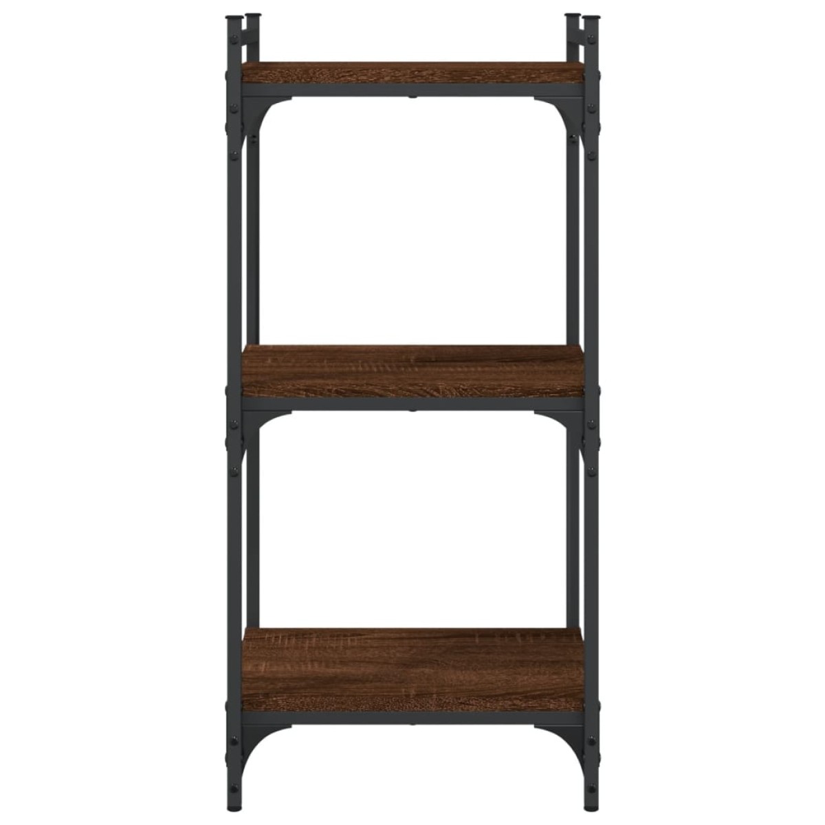 vidaXL Βιβλιοθήκη 3 Επιπέδων Καφέ Δρυς 40 x 30 x 86 εκ. Επεξεργ. Ξύλο