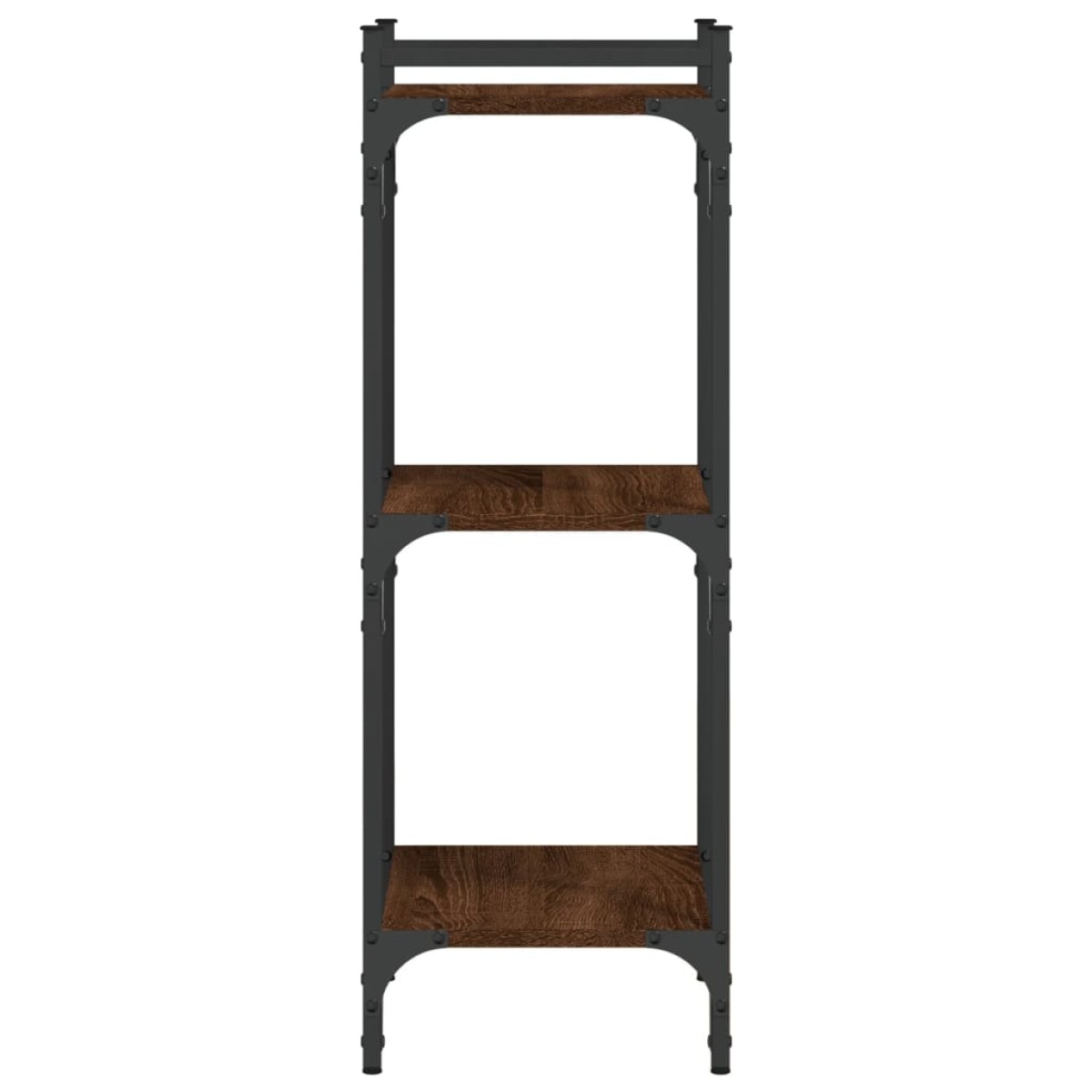 vidaXL Βιβλιοθήκη 3 Επιπέδων Καφέ Δρυς 40 x 30 x 86 εκ. Επεξεργ. Ξύλο