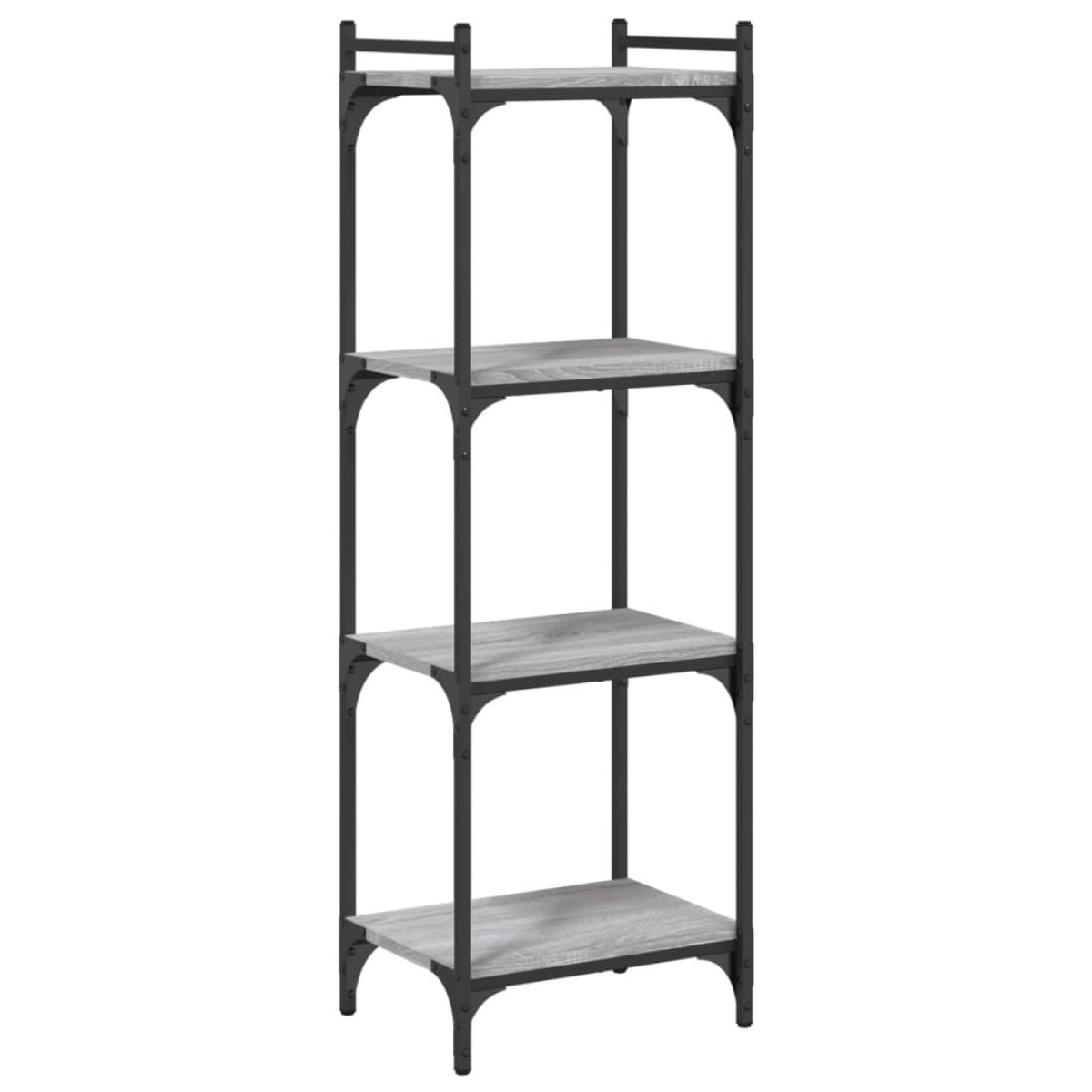 vidaXL Βιβλιοθήκη 4 Επιπέδων Γκρι Sonoma 40x30x120 εκ. Επεξεργ. Ξύλο