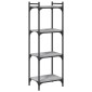 vidaXL Βιβλιοθήκη 4 Επιπέδων Γκρι Sonoma 40x30x120 εκ. Επεξεργ. Ξύλο