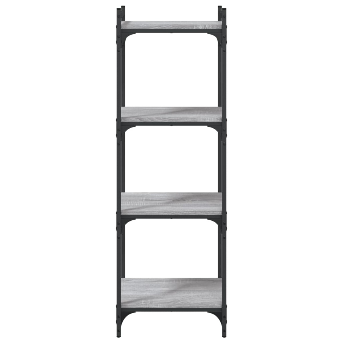vidaXL Βιβλιοθήκη 4 Επιπέδων Γκρι Sonoma 40x30x120 εκ. Επεξεργ. Ξύλο