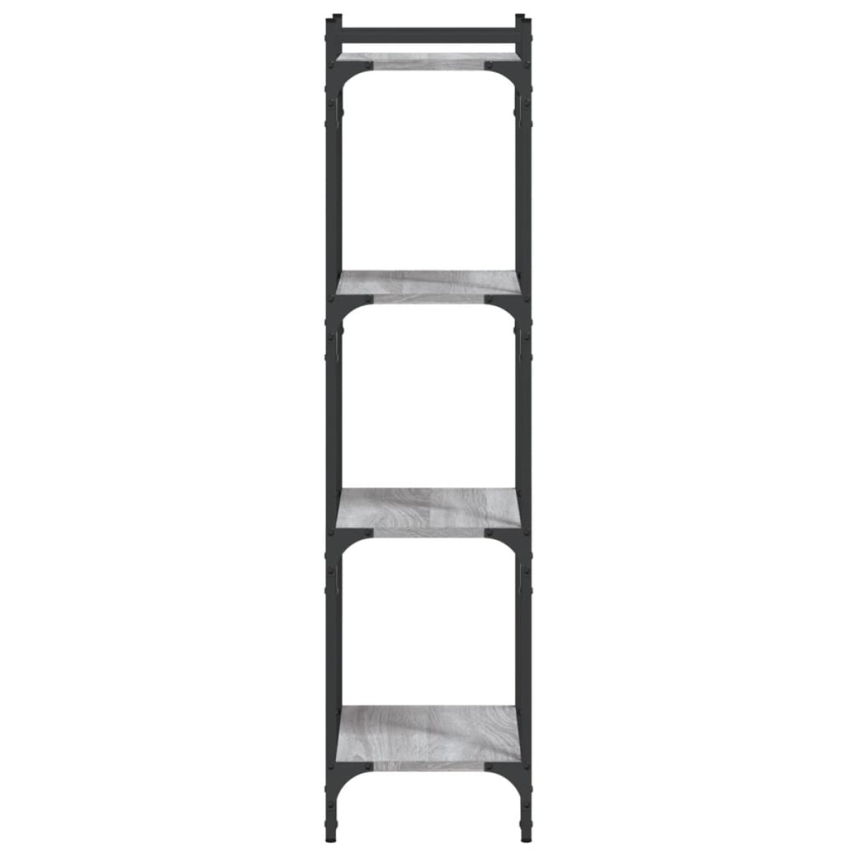 vidaXL Βιβλιοθήκη 4 Επιπέδων Γκρι Sonoma 40x30x120 εκ. Επεξεργ. Ξύλο