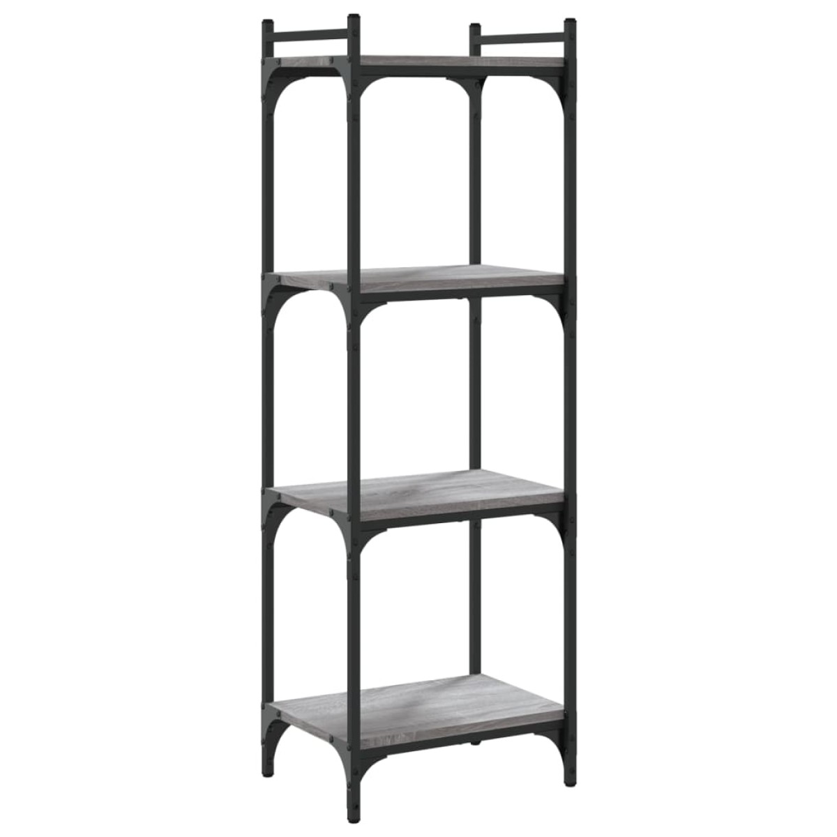 vidaXL Βιβλιοθήκη 4 Επιπέδων Γκρι Sonoma 40x30x120 εκ. Επεξεργ. Ξύλο