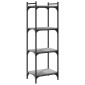 vidaXL Βιβλιοθήκη 4 Επιπέδων Γκρι Sonoma 40x30x120 εκ. Επεξεργ. Ξύλο