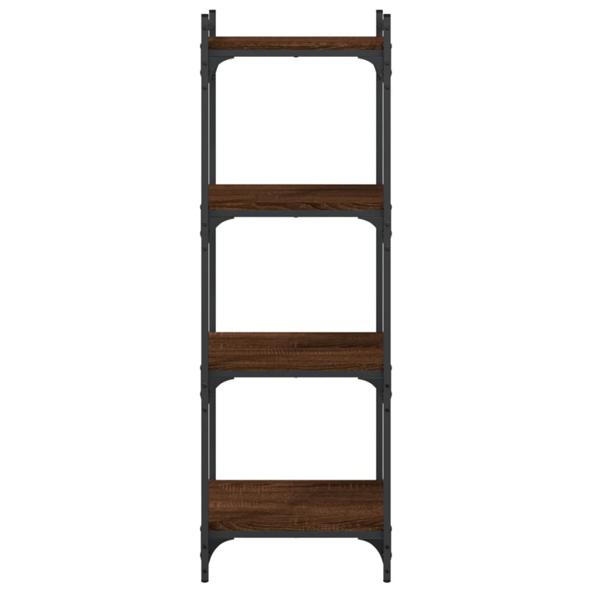 vidaXL Βιβλιοθήκη 4 Επιπέδων Καφέ Δρυς 40 x 30 x 120 εκ. Επεξεργ. Ξύλο