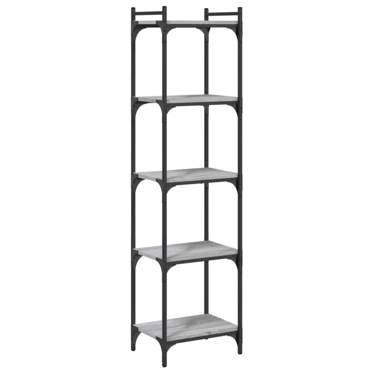 vidaXL Βιβλιοθήκη 5 Επιπέδων Γκρι Sonoma 40x30x154 εκ. Επεξεργ. Ξύλο
