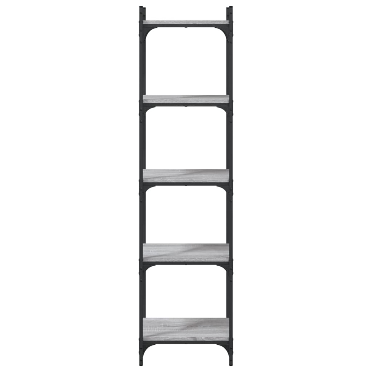 vidaXL Βιβλιοθήκη 5 Επιπέδων Γκρι Sonoma 40x30x154 εκ. Επεξεργ. Ξύλο