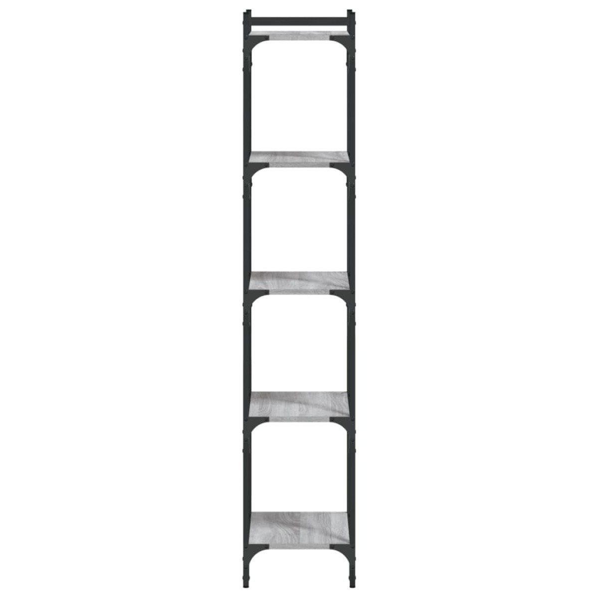 vidaXL Βιβλιοθήκη 5 Επιπέδων Γκρι Sonoma 40x30x154 εκ. Επεξεργ. Ξύλο