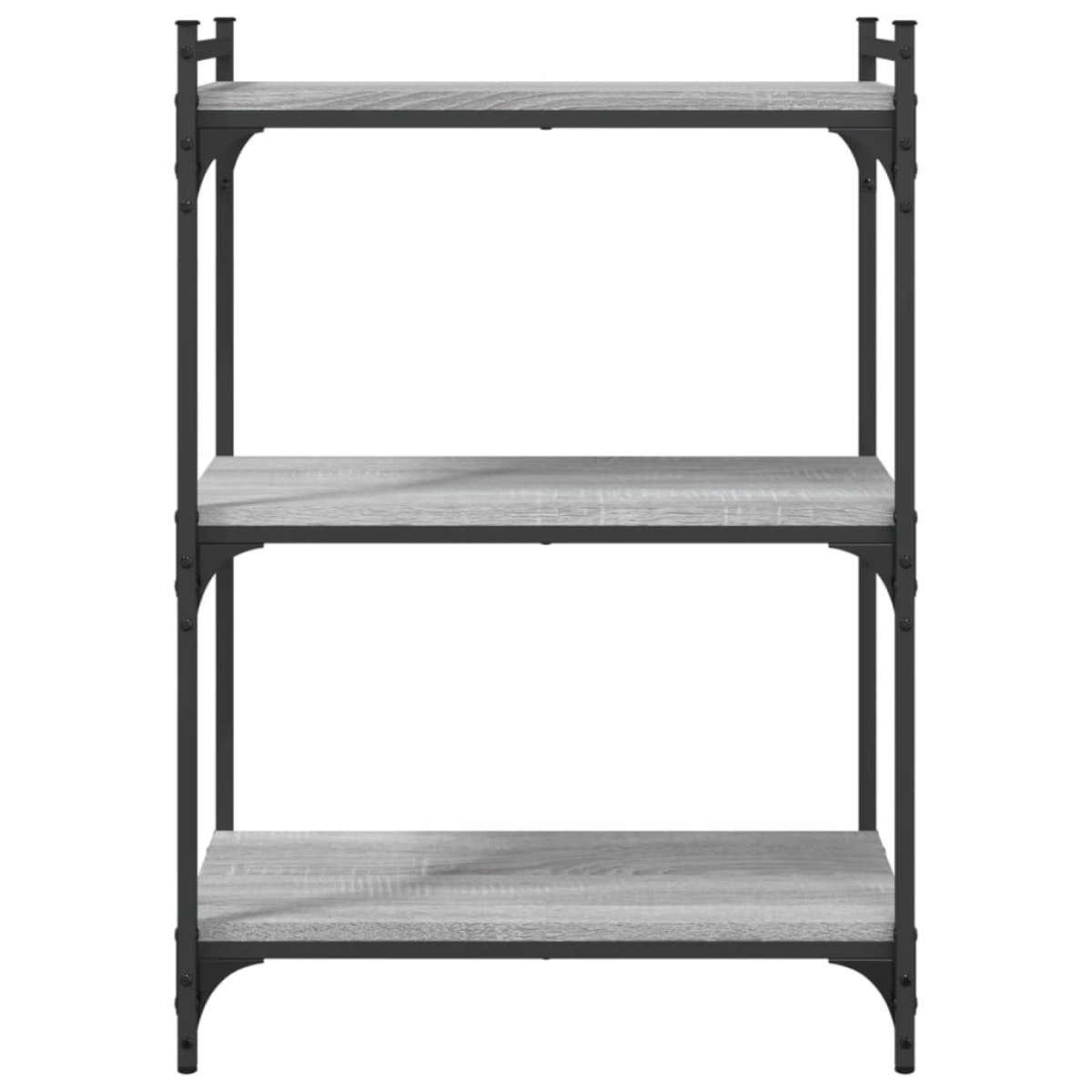 vidaXL Βιβλιοθήκη 3 Επιπέδων Γκρι Sonoma 60x30x86 εκ. Επεξεργ. Ξύλο